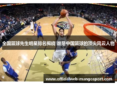 全国篮球先生明星排名揭晓 谁是中国篮球的顶尖风云人物